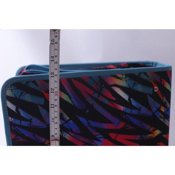 1990s Case-it, Locker Accessory, 3-ring Binder, Abstract Cover, Stationery, - Picture 4 of 4